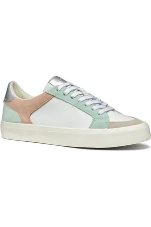 Geox Damen D EMMELENY E Sneaker, Mint/White, 37 EU