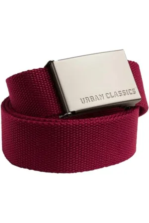 Urban classics Unisex Gürtel Canvas Belt, One Size verstellbare Unisex Canvasgürtel, Metallschließe mit Logo-Prägung, , one size