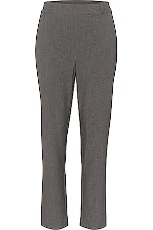 Part Two Damen Hose Casual Fit Comfort Waistband Full Length Mid-Rise Trousers, , 42