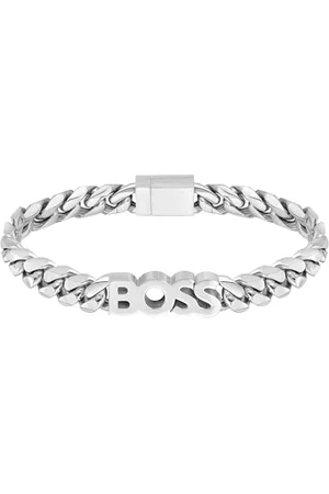 HUGO BOSS Jewelry Gliederarmband für Herren Kollektion KASSY aus Edelstahl mit einem Charm - 1580513M