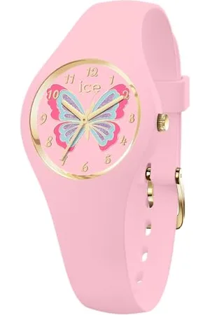 Ice-Watch ICE fantasia Butterfly rosy - Mädchenuhr mit Plastikarmband - 021955 (Small)
