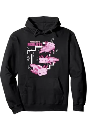 Minecraft Pink Axolotl Pond Pullover Hoodie