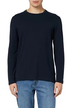 QS by s.Oliver Langarmshirt mit Flammgarnstruktur