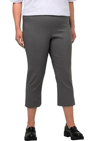 Ulla Popken Damen Bengalinhose, Wadenlang Hosen, , 45W / 32L EU