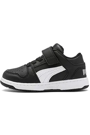 PUMA Unisex Baby Pm Rebound Layup Lo SL V Inf Leichtathletik-Schuh, Black White-High Rise, 20 EU