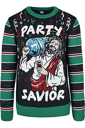 Urban classics Unisex TB3837-Savior Christmas Sweater Sweatshirts, , XXL