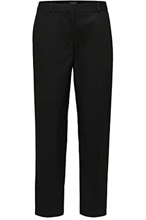 SELECTED Damen Slfemilo Mw Cropped Pant Noos Hose, , W(Herstellergröße:34)