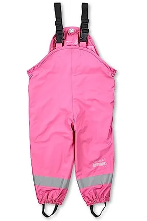 Sterntaler Regenhose gefüttert uni - Kinder Regenhose wasserdicht - Mädchen Matsch- und Buddelhose mit verschweißten Nähten und elastischen Hosenträgern - Regenbekleidung warm - , Größe 74