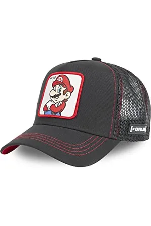 Capslab Tracker Kappe Herren Super Mario, Cap Herren, Mario, Natürlich, Schwarz, Einheitsgröße