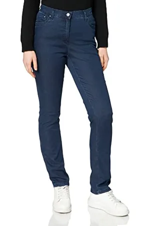 Brax Damen Skinny Jeanshose 10-6220 Ina Fame (Super Slim), Gr. W34/L32 (Herstellergröße: 44), Blau (Stoned 25)