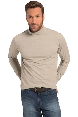 JP 1880 Herren Langarmshirt, Rollkragen, Jersey T-Shirts, , 56