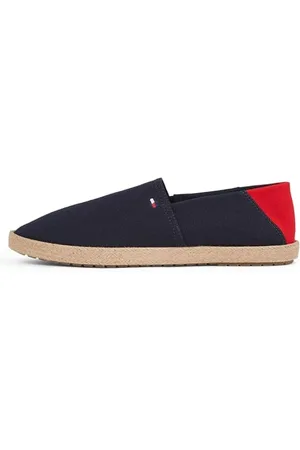 Tommy Hilfiger Herren Espadrilles Core Textile mit Logo, Blau (Desert Sky), 44