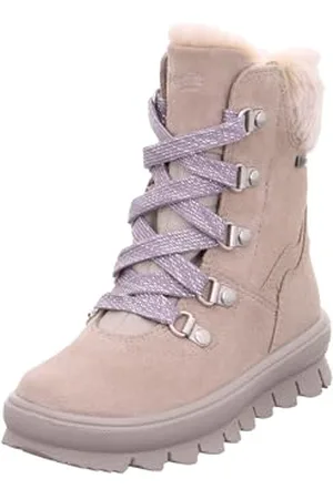 Superfit FLAVIA warm gefütterte Gore-Tex Schneestiefel, BEIGE/LILA 4000, 33 EU