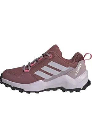 adidas Terrex AX4R Hiking Shoes Wanderschuhe, Burgundy/Silver Dawn/Pink Fusion, 31.5 EU