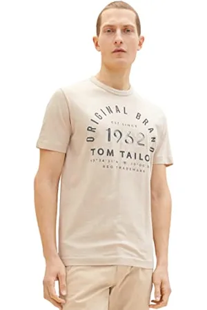 TOM TAILOR Herren T-Shirt mit Print aus Baumwolle