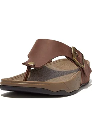 FitFlop Herren Trakk Ii Herren-zehensandalen Aus Leder Mit Schnalle Sandale, , 39 EU