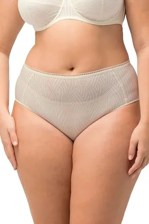 Ulla Popken Damen, große Größen, Midi-Brief, Lace and Rib
