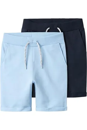 NAME IT Jungen Nkmvermo 2p Long Unb F Noos Sweatshorts, Chambray Blue, 134 EU