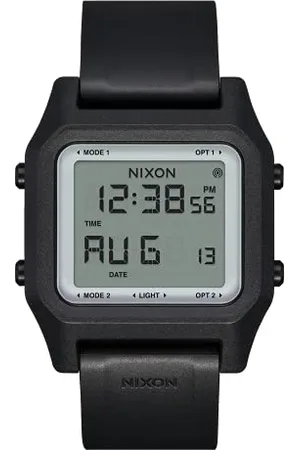 Nixon Herren Digital LCD-Digitalmodul Uhr mit Silikon Armband A1309867-00