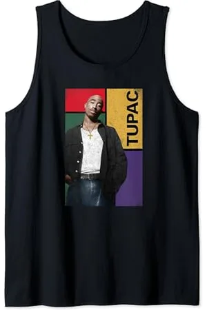 Tupac Shakur Tupac Vintage Squared Tank Top