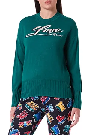 Moschino Damen Comfort Fit Long-sleeved pullover, , 42 EU