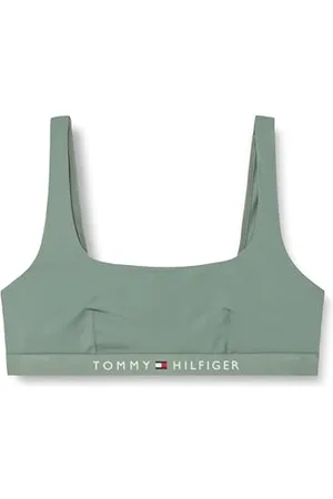 Tommy Hilfiger Damen Bikinitop Bralette Ungepolstert, Mehrfarbig (Stonewash Green), 3XL