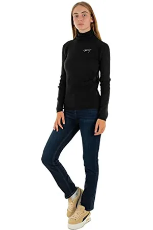 Tommy Hilfiger Damen TJW Signature Rib Turtleneck DW0DW14255 Pullover, , L
