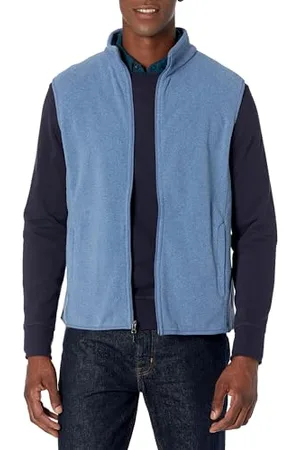 Amazon Herren Polarfleece-Weste mit durchgehendem Reißverschluss (erhältlich in Big & Tall), , L