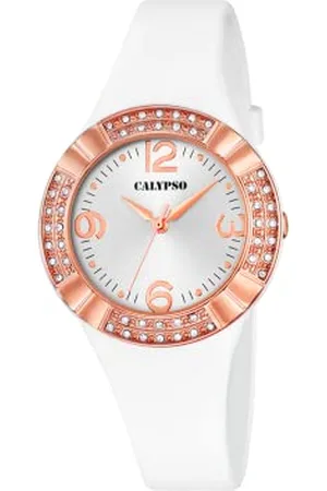 Calypso Damen Analog Quarz Uhr mit Plastik Armband K5659/1