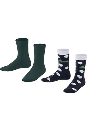 Falke Unisex Kinder Boat Seasonal 2-Pack K SO Socken, , 19-22 (1-2 Jahre) (2er Pack)