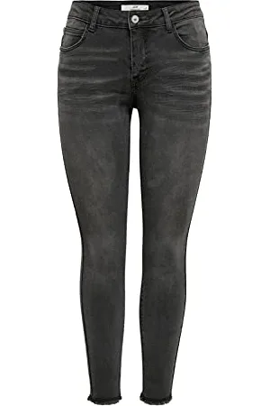 JDY Damen SONJA Life REG Skinny ANK GR DNM NOOS Jeans, , 30 (X-Small)