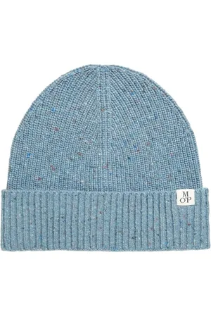 Marc O’ Polo Marc OߴPolo Herren Strickmütze aus Woll-Mix Beanie, Blau (Meltwater), One Size