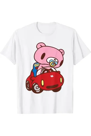 Gloomy bear Baby Düster Frecher Grizzly im Auto Chibi Kawaii Anime T-Shirt