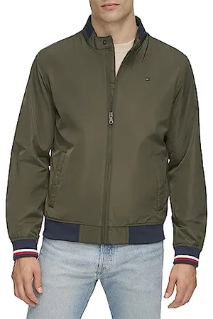 Tommy Hilfiger Herren Lightweight Varsity Rib Knit Bomber Jacket Shell-Jacke, , L