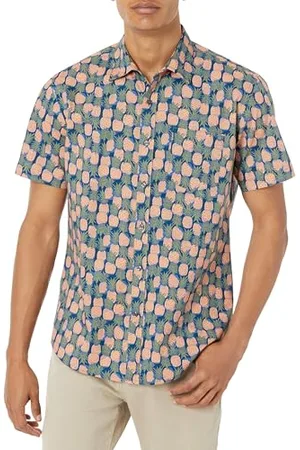Amazon Herren Kurzärmeliges Hemd mit Aufdruck, Normale Passform, , XS