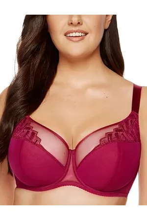 Gorteks Angel-B3 halb gepolsterter BH mit Stickerei, Komfort BH Damen mit Bügel, Maxi-Größen Damen Unterwäsche, BH für große und kleine Brüste - 90C
