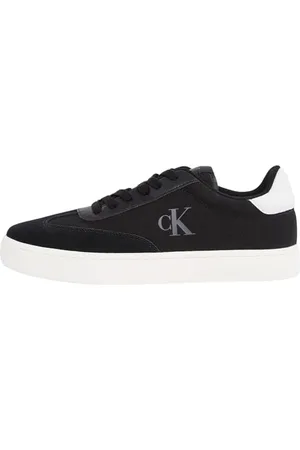Calvin Klein Herren Cupsole Sneaker Classic Mix Low Top, Schwarz (Black/Bright White), 44