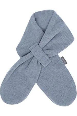Sterntaler Baby Unisex Schal Baby Kinder Melange Schal - Baby Schal, Kinderschal - aus Microfleece (recycelt) - rauchgrau, 70