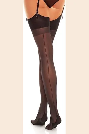 Glamory Delight 20 Strapsstrümpfe mit Naht- -60-62