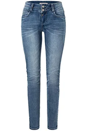 Timezone Damen Enyatz- 70% Baumwolle, 20% Polyester, 9% Viskose, 1% Elasthan Slim Jeans, , 26W / 32L EU