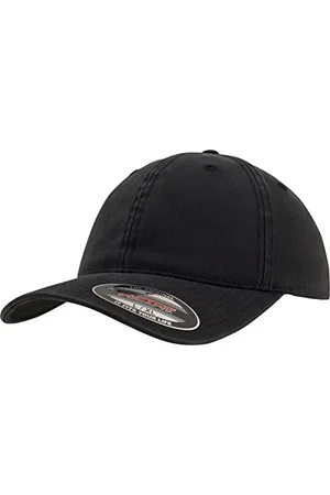 Flexfit Unisex 6997- Garment Washed Cotton Dad Hat Kappen, Black, L/XL