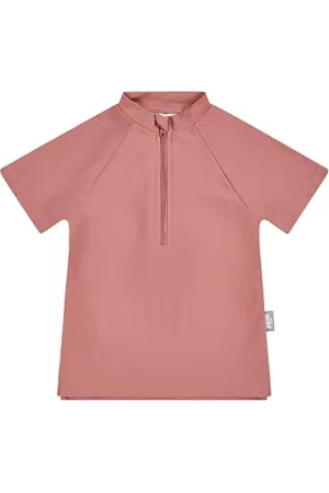 Sterntaler Badeshirt Kurzarm Uni - UV-Schutz 50+ Schwimmshirt mit Stehkragen - Mädchen UV Shirt mit Frontreißverschluss und Kinnschutz -Kinder Badebekleidung, , Größe 104
