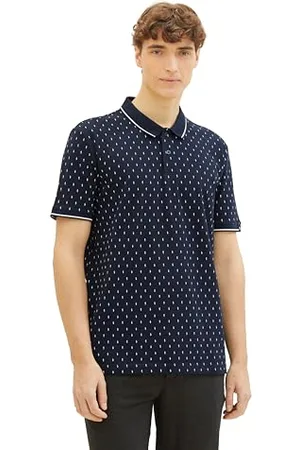 TOM TAILOR Herren Piqué Poloshirt mit Punkten, , S
