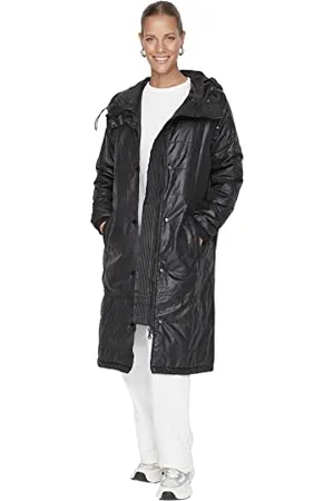 Trendyol Damen Damen Modest Regular Puffer Plain Webstoff Winterjacke Coat, , 38 EU
