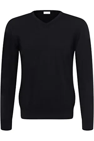 Seidensticker Herren 251590 Pullover, Black, XL