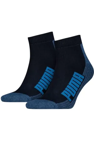 PUMA Unisex Bwt Cushioned Quarter Socken, Navy/Grey/Strong Blue, 43/46