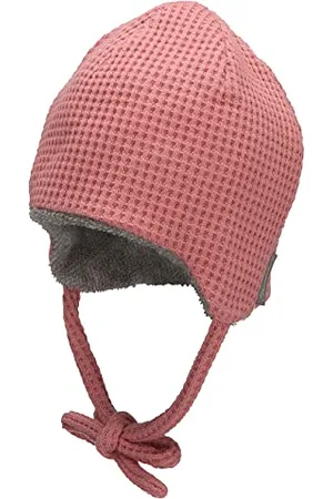 Sterntaler Baby Mädchen Beanie Mütze - Waffeloptik Kinderbeanie aus Viskose mit Bindeband - , 45