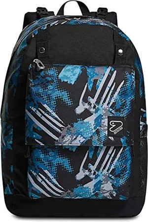 7 for all Mankind Wende-Rucksack, aus nachhaltigem Stoff, Geräumige Schultasche für Teenager, Mädchen & Jungen, 2 Muster, für Schule, Sport&Freizeit, Doubleface; , GREENISH NET