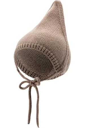 Sterntaler Strickmütze mit Zipfel - Lambswool Unisex Babymütze mit angeschnittenen Ohrenklappen und Bindeband - Wintermütze aus weicher Wolle - ,43