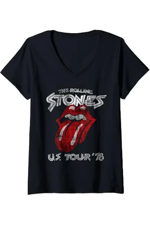 The Rolling Stones Rolling Stones US-Tournee 1978 T-Shirt mit V-Ausschnitt